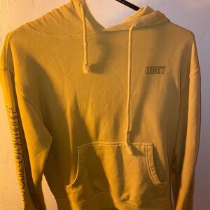 Obey Men's Yellow Hoodie Sweater